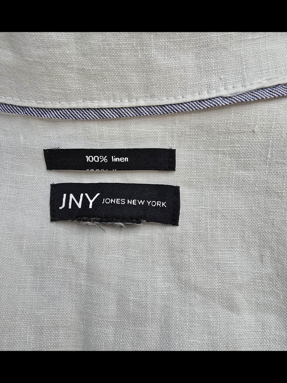 Linen White Lightweight Button-Front Crisp Coastal Jacket - Picture 2 of 10